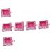Housoutil 6 pcs multicolor Eyelash curler Storage Box eyelash packaging Storage eyelash eyelashes handle eyelash organizer and storage pink diamond Eyelash Organizer square 10x8cmx6pcs Pinkx6pcs