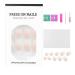 24 Pcs Ombre Short Square Press on Nails with Glue - Pink White False Nails for Women - Buy Online on GoSupps.com
