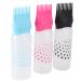 PartyKindom 3 Pack Root Comb Applicator Bottle Applicator Bottle for Hair Dye Bottle Applicator Brush Root Comb Color Applicator Bottle with Comb Refillable Container for Salon Store As Shown