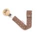 Customized AngelicArt Pacifier Strap with Engraved Name - Perfect Gift for Babies in Brown Dotted Design - Wide Color Selection - Buy Online on GoSupps.com