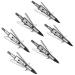 JIANZD 3 Blades Hunting Broadhead 100 Grain Archery Arrow Screw-in Arrow Heads Arrow Tips Compatible with Traditional Bows and Compound Bow Silvery Kill-B 100Grain 6Pcs