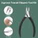 CGBE Professional Podiatrist Toenail Clippers for Thick & Ingrown Nails - Stainless Steel with Silicone Handle - Ideal for Seniors - Black - Buy Online on GoSupps.com