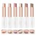 Glitter Gradient Eyeshadow Stick Two Tone Two-tone Shimmer Gradient Eyeshadow Stick Double Colors Eyeshadow Stick Waterproof Glitter Eye Stick Eyeshadow Pen for Women Eye Makeup