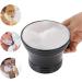 Buy Black Plastic Shaving Bowl for Men Foam Shaving Shell with Handle | Perfect for Soap & Cream - Buy Online on GoSupps.com