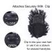 Shop 6-inch Drawstring Afro Puff Ponytail with Bangs - Kinky Curly Synthetic Clip-In Extensions for African American Hair #1B - Buy Online on GoSupps.com