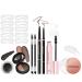 G n rique Eyebrow Set Waterproof Brow Stamp 8g Stencil Kit Precision Lightweight Long Lasting Formula Natural Look Finish Includes Eyeliner for Brow Brush Makeup