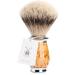 M HLE Purist Silvertip Badger Shaving Brush - Karelian Curly Birch - Premium eCommerce International Shipping - Buy Online on GoSupps.com