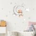 Cute Bears and Night Sky Wall Stickers for Kids' Room Decor - Moon, Stars, Clouds - Nursery Wall Decals - Buy Online on GoSupps.com