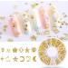 14 Box Nail Decoration Metal Nail Studs 3D Punk Star Moon Triangle Square Rivet Gems Hollow Ocean Heart Patch Nail Diamond - Buy Online on GoSupps.com