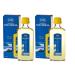Lysi Cod Liver Oil High In Omega 3 Lemon Flavour 240 ml Liquid Supplement with Natural Vitamins 2 Bottles Made From FIsh In Iceland