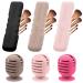 6Pack Makeup Brush Sponge Holder Silicone Makeup Brush Covers Bag Travel Beauty Blender Holders Suctioned Drying Stand Magnetic Makeup Brushes Case Organizer for Traveling Cute-Pink Khaki Red