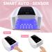 Kikugu 72W Cordless UV LED Nail Lamp - Rechargeable Professional Curing Lamp for Fingernail and Toenail (White) - Buy Online on GoSupps.com