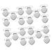 60 pcs Supplies Fashion Silver Metal T Fasteners Buckle Cloth Bed Shaped Buckles Women Clamp Silver 3.5*2.5cm
