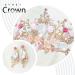 Gold Crystal Queen Crown Set - Princess Pageant Tiaras with Earrings for Women and Girls - Buy Online on GoSupps.com