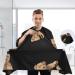 Waterproof Barber Cape - Brown Bear Design Cheetah Haircut Bib for Men & Women | Ideal Hair Cutting Cape for Professionals - Buy Online on GoSupps.com