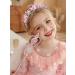 IYOU Flower Girl Hair Accessories Pink Floral Wedding Headband Pearl Wedding Holy Communion Headpiece for Girls - Buy Online on GoSupps.com