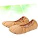 AMOSFUN Foldable Ballet Shoes for Travel & Yoga | Stretch Slipper Flat Shoes for Kids | Brown 33 - Perfect for Ballet Training & Exercises - Buy Online on GoSupps.com