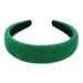 axy Wide headband with fabric padded cord - Beautiful headband hair accessory headband HRK5A (green)