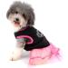 Ranphy Rhinestone Princess Dog Dress - Lace Tutu Vest Skirt for Small Dogs & Cats - Stylish Girl Clothes in Pink & Black - Buy Online on GoSupps.com