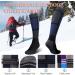 Reamphy Merino Wool Ski Socks - 2 Pairs Knee-High Compression Socks for Men & Women | Warm Breathable Winter Sports Essentials in Greyblue - Buy Online on GoSupps.com