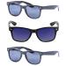 3 Pair of Unisex Reading Sunglasses - Full Frame Sun Readers (non bifocal) Black/Open Road Blue 1.0 x