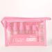 Empty travel bottles set travel bottles with cosmetic pocket and empty bottles to carry liquids Flight hand luggage Accessories with a transparent cultural bag (10 pieces)
