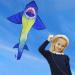 Huge Shark Kite for Kids & Adults - Easy to Assemble Beginner Kite - Perfect for Outdoor Beach Fun - Large Flyer with Long Tail - Includes 50m String - Summer Essential - Buy Online on GoSupps.com