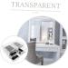 BRIGHTFUFU Transparent Cosmetic Box Clear Plastic Containers Eyeshadow Organizer Desktop Makeup Organizer Set - Buy Online on GoSupps.com