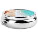 Beach Starfish Round Pill Box - 3 Compartment Mini Decorative Travel Organizer for Vitamins & Medications - Buy Online on GoSupps.com
