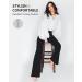 CAMBIVO High Waist Flare Yoga Pants for Women - Black Medium | Workout Leggings with Pockets and Tummy Control - Buy Online on GoSupps.com