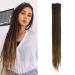 Thin 0.6cm long synthetic dreadlock extensions Handmade 20 inch 20 strand crochet hair long crochet braids hip-hop style soft dreads hair extensions mt1b-27# 20inch-two colors mt1b-27#