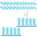Pure Color Blue Glossy Fake Nail Coffin Long Press on Nails Tips Nail Art Decoration for Women and Girls Manicure 24pc - Buy Online on GoSupps.com