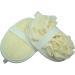 Double-Sided Natural Loofah Exfoliating Body Scrubber & Mesh Pouf Set - 2 Piece Bath Sponges in White/Pink for Shower - Buy Online on GoSupps.com
