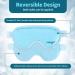NEWGO Gel Eye Mask for Cold Therapy - Relieve Dry Eyes, Headaches, Migraines, Dark Circles, and Sinus Pressure - Soft Plush Backing - Blue - Buy Online on GoSupps.com