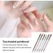Dajidafu 6 Pieces Nail Brush Set Elegant 3D Patterns Washable Powder Pole Flower Pens Thin Nib Anti-slip Handle Manicure Accessories - Buy Online on GoSupps.com