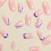 SINLOV Short Medium Square Fake Nails Flower Glossy Press on False Nails Pink Nude Ballerina Artificial Finger Nails French Full Cover False Nails for Women and Girls - Buy Online on GoSupps.com