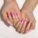 Sethexy Long Glossy Pink Ballerina False Nails 24pc Bling Sparkling Acrylic Coffin Nail Tips for Women & Girls - Buy Online on GoSupps.com
