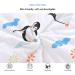 Chilsuessy Penguin Family Toddler Sleeping Bag 2.5 Tog | 100% Cotton Wearable Blanket 1-2 Years | All Season Nursery Bedding for Boys & Girls - Buy Online on GoSupps.com