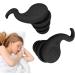 Buy 1/2 Pairs Noise Reduction Earplugs - Soft Silicone Sound Blocking Ear Plugs for Snoring & Noise Sensitivity - Comfortable & Effective Black Earplugs - Buy Online on GoSupps.com