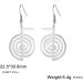 Shop Amaxer Reiki Cho Ku Rei Earrings - Healing Energy & Holy Geometry Dangle Earrings for Women | Silver Protection Amulet - Buy Online on GoSupps.com
