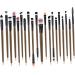 NOLITOY 40 pcs Grey Kit Brush Handle Eyeshadow Eyelash Portable and Eyeliner Makeup Plastic Black Eye Size 1x2pcs As Shownx2pcs - Buy Online on GoSupps.com
