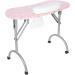 BYERZ BYERZ Pink Folding Manicure Table Professional Nail Art Station with Dust Collector and Hand Pillow - Buy Online on GoSupps.com