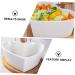 Zerodeko Food Container 1 Set Serving Food Salad Container Fruit Desserts Tableware Dessert with Bowl Heart Kitchen Soup Bowls White 16X16X10.5CM - Buy Online on GoSupps.com