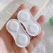 Buy Brown Colored Contact Lens Box - Flat Frosted Double Companion Care DIY Box for Single Lenses - Buy Online on GoSupps.com
