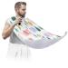 Elephants Tree Beard Bib Apron Beard Bib Hair Catcher for Men Shaving and Trimming Non-Stick Waterproof Beard Cape Grooming Cloth with 2 Suction Cups Gifts for Men