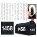 Mailbox Numbers for Outside  50 PCS Reflective Number Stickers with Sticky Tab for Easy Backing Separation  Pre-cut for Effortless Align  Strong Self Adhesive Vinyl Address Numbers for Houses (2 inch) 2 inch Number 0-9