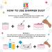 Blacksherbet Rose Gold Luster Dust Edible - 5g for Cake Decorating, Desserts & Cupcakes | Food Grade Shimmer & Glitter - Kosher Certified - Buy Online on GoSupps.com