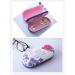Contact Lens Case - 2 in 1 Double Sided Portable Glasses Case - Mirror - Tweezers and Applicator Included - Perfect for Girls' Womens' Gifts (Purple)