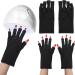 2 Pair Anti UV Gel Manicure Gloves - Professional Fingerless Protection for Nail Art DIY - Moisturizing & Skin Care - Home & Outdoor - 2 Pairs - Buy Online on GoSupps.com