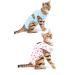 Selmai Medical Pet Shirt Cat Body For Dogs After Op Dog Castration Soft Cotton E-collar Alternative for Pets Nursing Clothing Wound Protection Prevent Licking Skin Diseases 2 STK XL